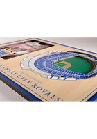 Kansas City Royals Stadium View 4x6 Picture Frame - Brown