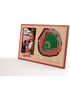 St Louis Cardinals Stadium View 4x6 Picture Frame - Brown