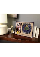 Michigan Wolverines Stadium View 4x6 Picture Frame - Brown
