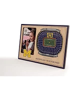 Michigan Wolverines Stadium View 4x6 Picture Frame - Brown