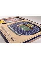 Michigan Wolverines Stadium View 4x6 Picture Frame - Brown