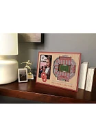 Oklahoma Sooners Stadium View 4x6 Picture Frame - Brown