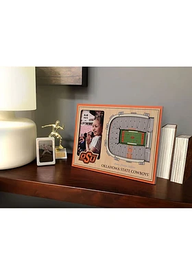 Oklahoma State Cowboys Stadium View 4x6 Picture Frame