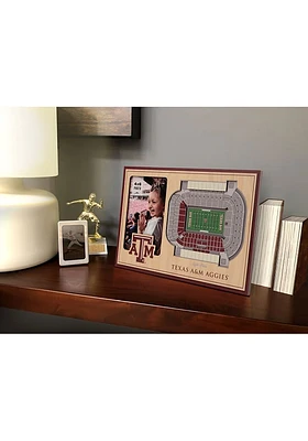 Texas A&M Aggies Stadium View 4x6 Picture Frame - Brown