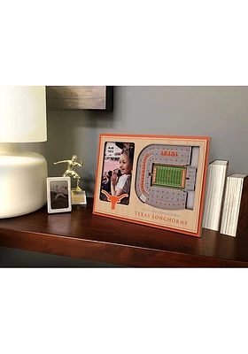 Texas Longhorns Stadium View 4x6 Picture Frame - Brown
