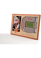 Texas Longhorns Stadium View 4x6 Picture Frame - Brown