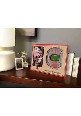 Texas Tech Red Raiders Stadium View 4x6 Picture Frame - Brown