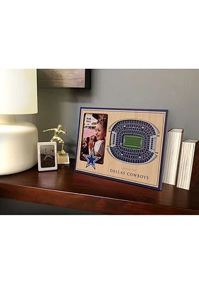 Dallas Cowboys Stadium View 4x6 Picture Frame - Brown