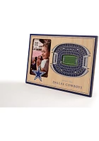 Dallas Cowboys Stadium View 4x6 Picture Frame - Brown
