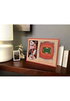 Kansas City Chiefs Stadium View 4x6 Picture Frame - Brown
