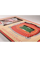 Kansas City Chiefs Stadium View 4x6 Picture Frame - Brown