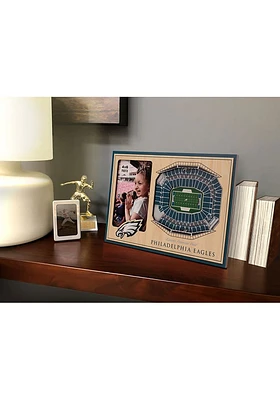 Philadelphia Eagles Stadium View 4x6 Picture Frame - Brown