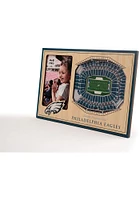 Philadelphia Eagles Stadium View 4x6 Picture Frame - Brown