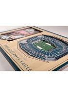 Philadelphia Eagles Stadium View 4x6 Picture Frame - Brown