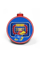 Kansas Jayhawks 3D Stadium View Ornament - Blue
