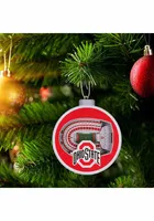 Ohio State Buckeyes 3D Stadium View Ornament - Red