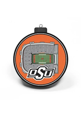 Oklahoma State Cowboys 3D Stadium View Ornament