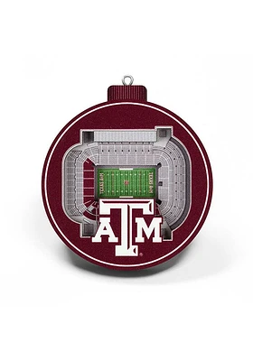 Texas A&M Aggies 3D Stadium View Ornament - Red