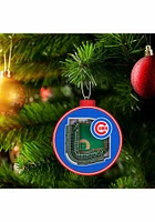 Chicago Cubs 3D Stadium View Ornament - Blue