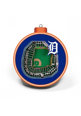 Detroit Tigers 3D Stadium View Ornament - Blue