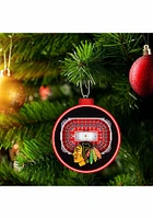 Chicago Blackhawks 3D Stadium View Ornament - Black