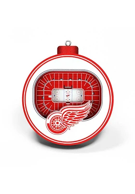 Detroit Red Wings 3D Stadium View Ornament - White