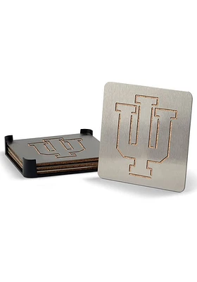 Indiana Hoosiers 4 Pack Stainless Steel Boaster Coaster