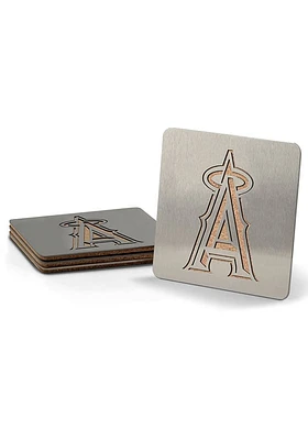 Los Angeles Angels 4 Pack Stainless Steel Boaster Coaster