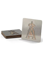 Los Angeles Angels 4 Pack Stainless Steel Boaster Coaster