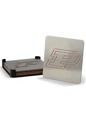 Purdue Boilermakers 4 Pack Stainless Steel Boaster Coaster