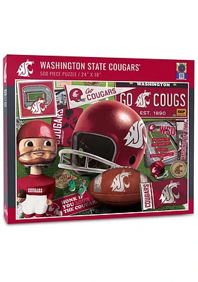 Washington State Cougars 500 Piece Retro Puzzle