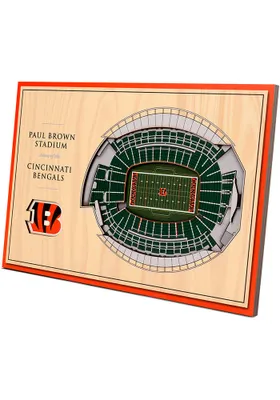 Cincinnati Bengals 3D Desktop Stadium View Orange Desk Accessory