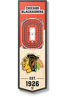 Chicago Blackhawks 6x19 inch 3D Stadium Sign