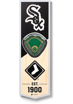 Chicago White Sox 6x19 inch 3D Stadium Sign
