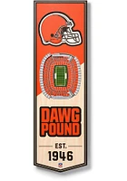 Cleveland Browns 6x19 inch 3D Stadium Sign