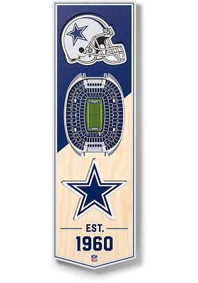 Dallas Cowboys 6x19 inch 3D Stadium Sign