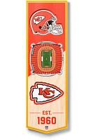 Kansas City Chiefs 6x19 inch 3D Stadium Sign