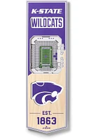 K-State Wildcats 6x19 inch 3D Stadium Sign