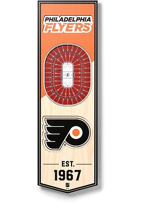 Philadelphia Flyers 6x19 inch 3D Stadium Sign