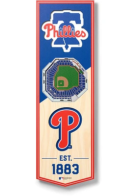 Philadelphia Phillies 6x19 inch 3D Stadium Sign