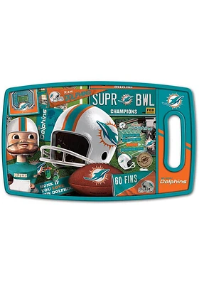 Miami Dolphins Retro Cutting Board