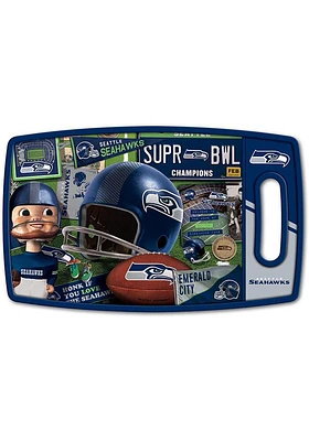 Seattle Seahawks Retro Cutting Board