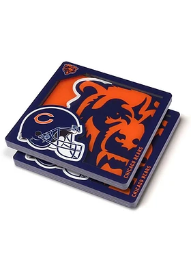 Chicago Bears 3D Coaster - Orange