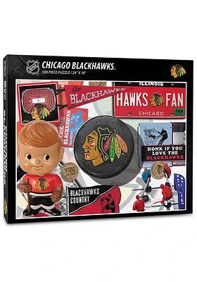 Chicago Blackhawks Retro Puzzle