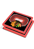 Chicago Blackhawks 3D Stadium View Coaster - Red