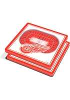 Detroit Red Wings 3D Stadium View Coaster - Red