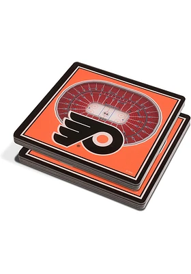 Philadelphia Flyers 3D Stadium View Graphic Coaster - Orange