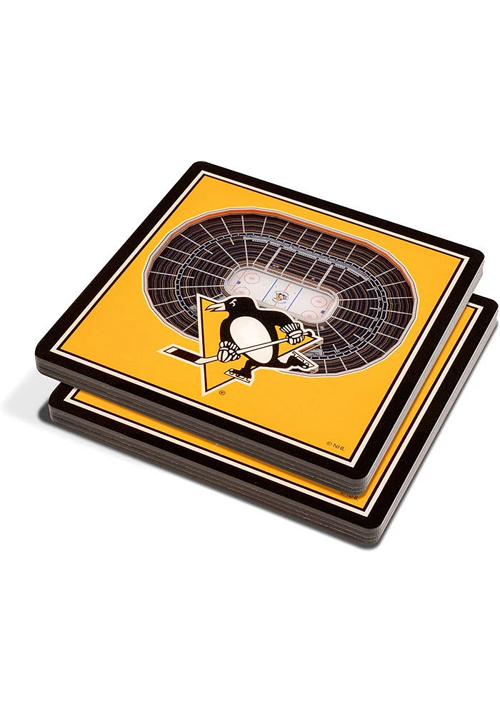 Pittsburgh Penguins 3D Stadium View Coaster - Black
