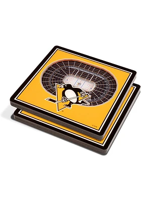 Pittsburgh Penguins 3D Stadium View Coaster - Black