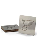 St Louis Blues 4 pack Stainless Steel Coaster